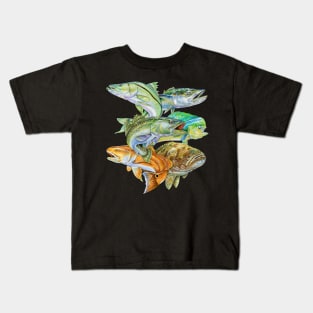 Saltwater Game Fish Kids T-Shirt